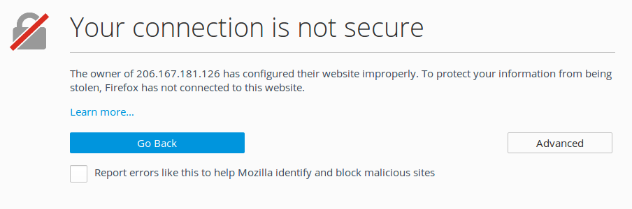 Firefox SSL Warning